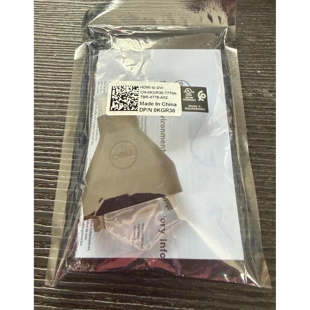 Dell HDMI to DVI Adapter Converter Cable Dongle DAUARBN004 CN0KGR30